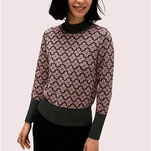 Kate Spade Floral Cotton Turtleneck